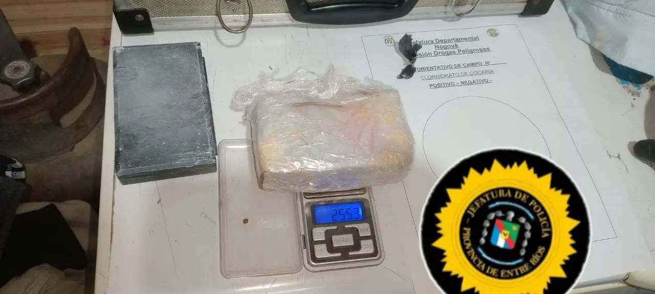 Cuatro detenidos y secuestro de droga tras tres allanamientos por narcomenudeo en Nogoyá