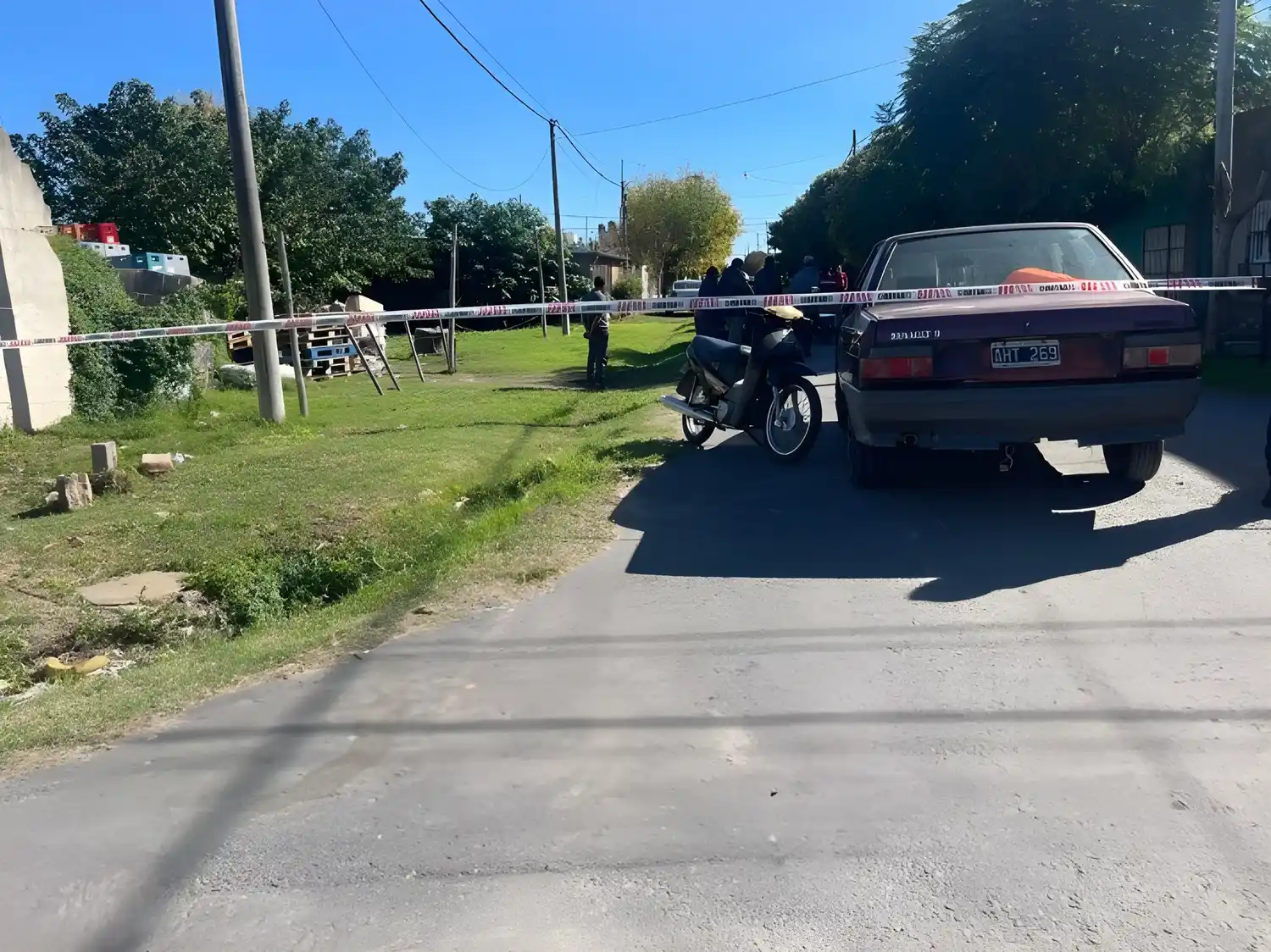 En el auto iba un hombre de 70 años.