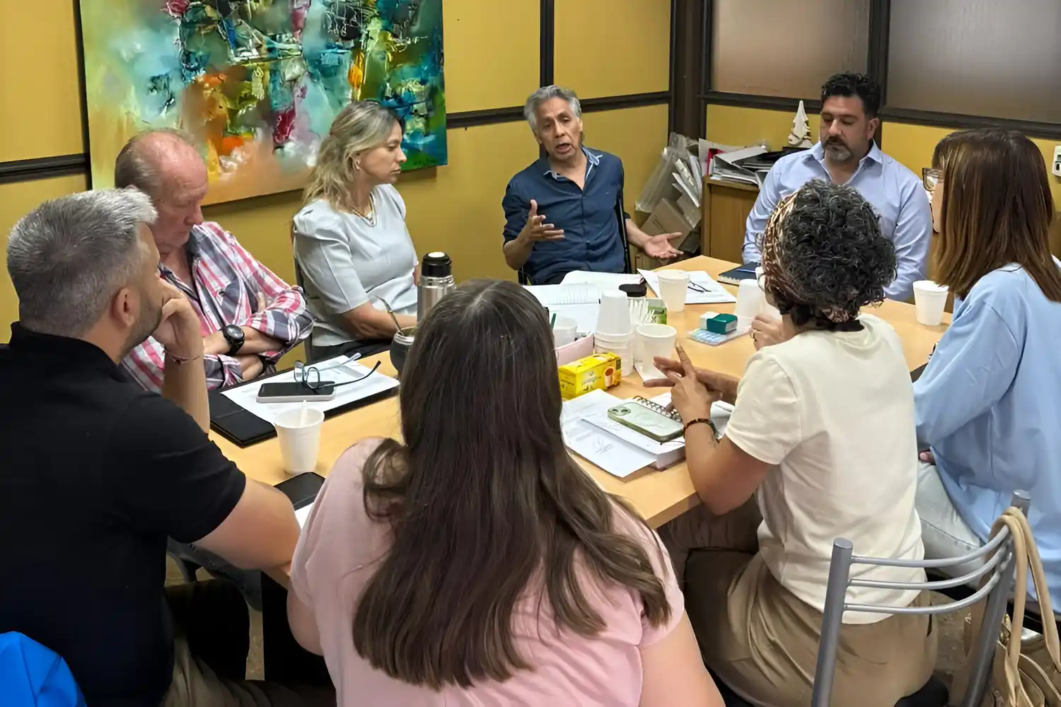 Vlaeminck participó de la reunión que encabezó Isabel Carrasco con todo el equipo de Salud.