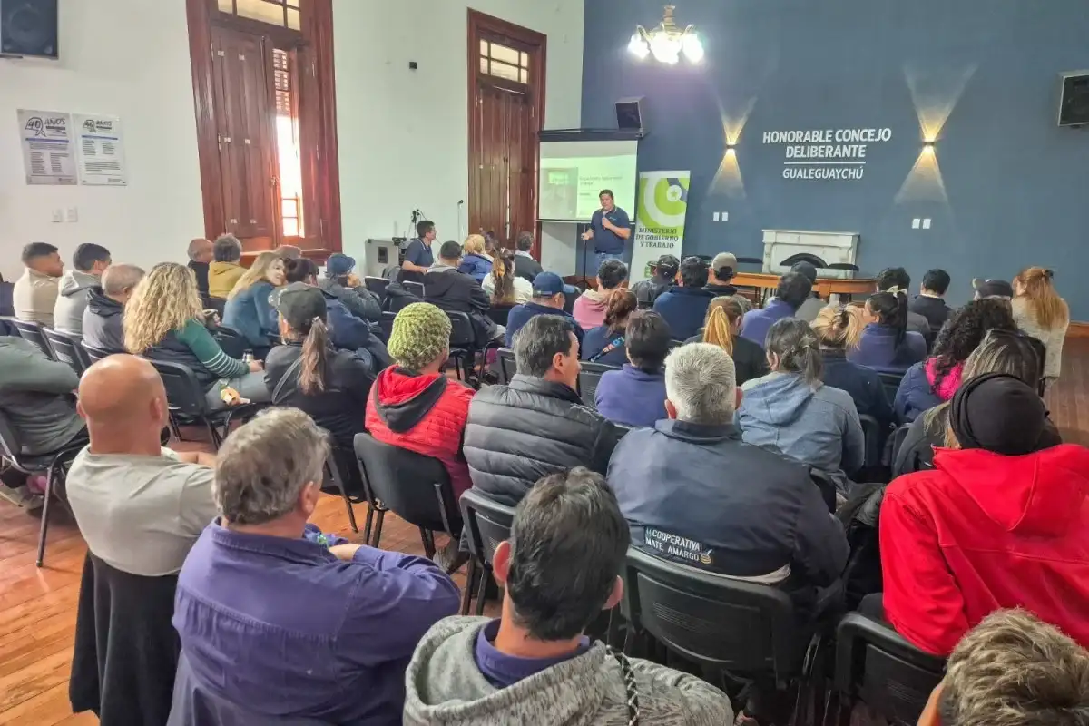 Más de 50 cooperativistas participaron de una capacitación en seguridad y salud ocupacional