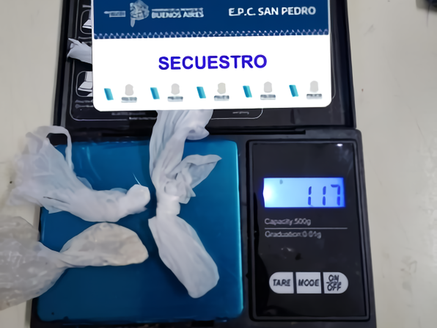 cocaína secuestrada