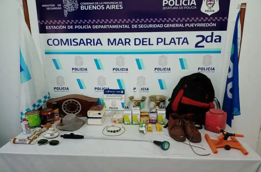 Lo sorprenden mientras desvalijaba una casa