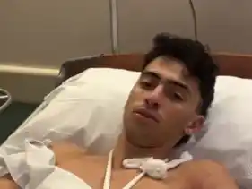 El influencer Gero Arias fue hospitalizado luego del accidente.