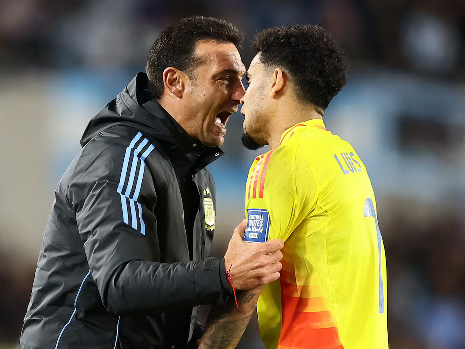 Mirá el video de Scaloni y Díaz