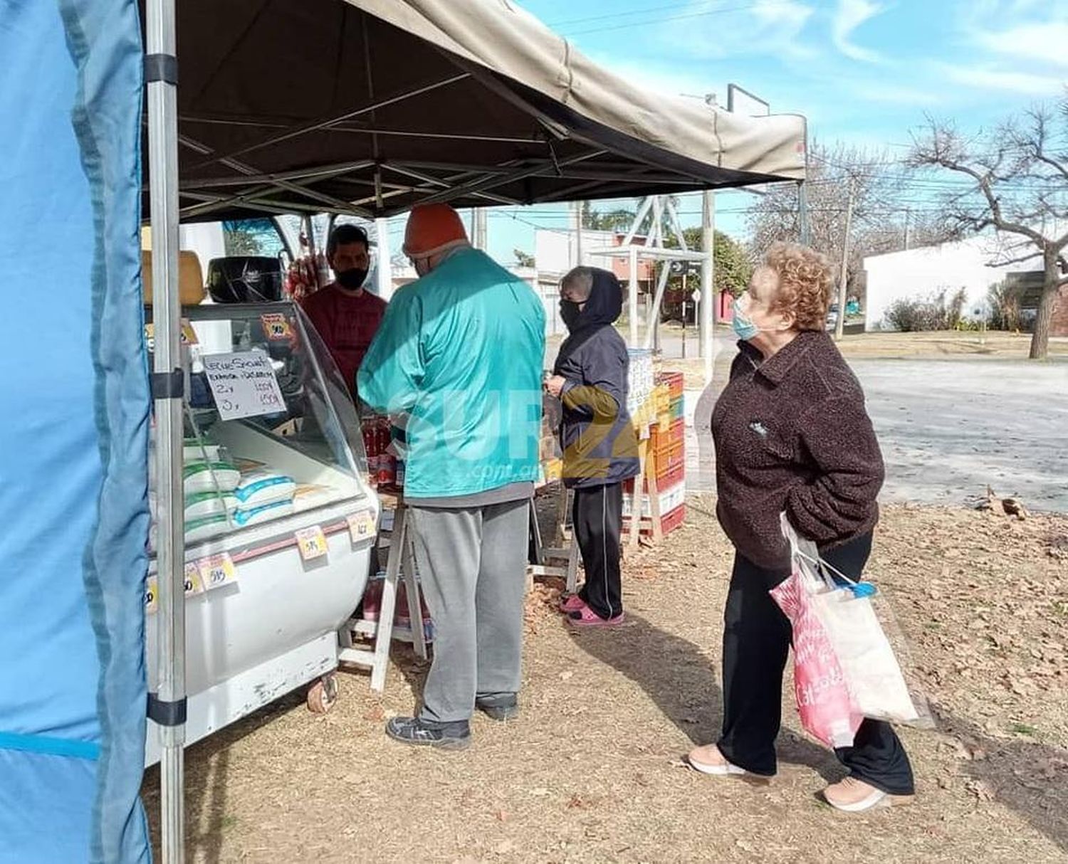 Mercado de lácteos: recorrió tres barrios y se acercaron más de 2 mil vecinos