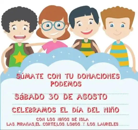 Flyer día del niño en la isla