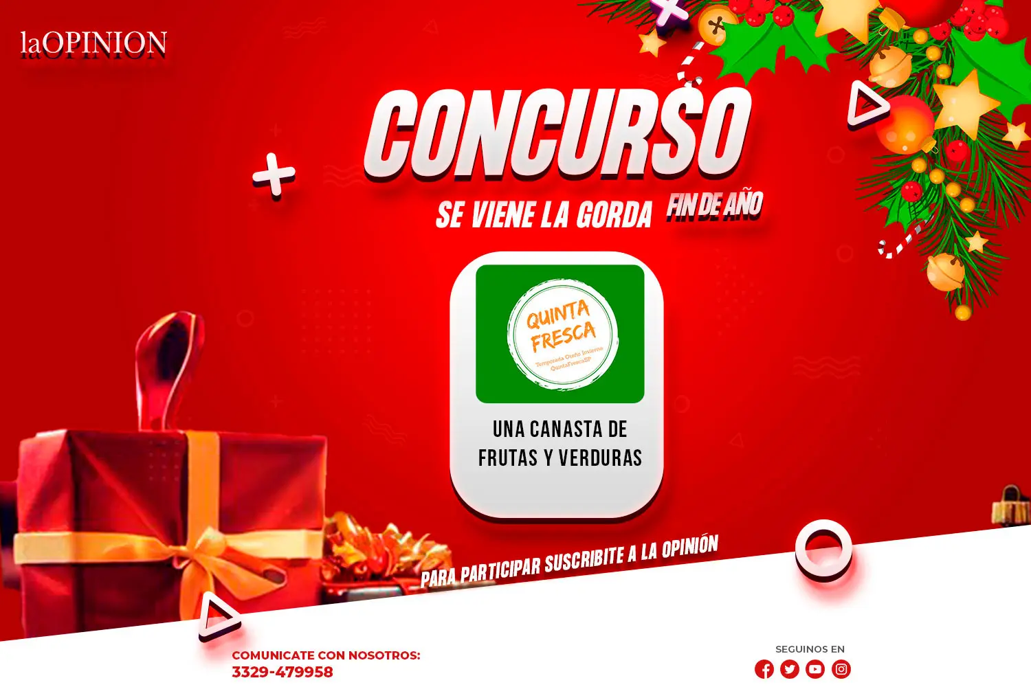 Si sos suscriptor accedés a todos los premios y a este de Quinta Fresca.