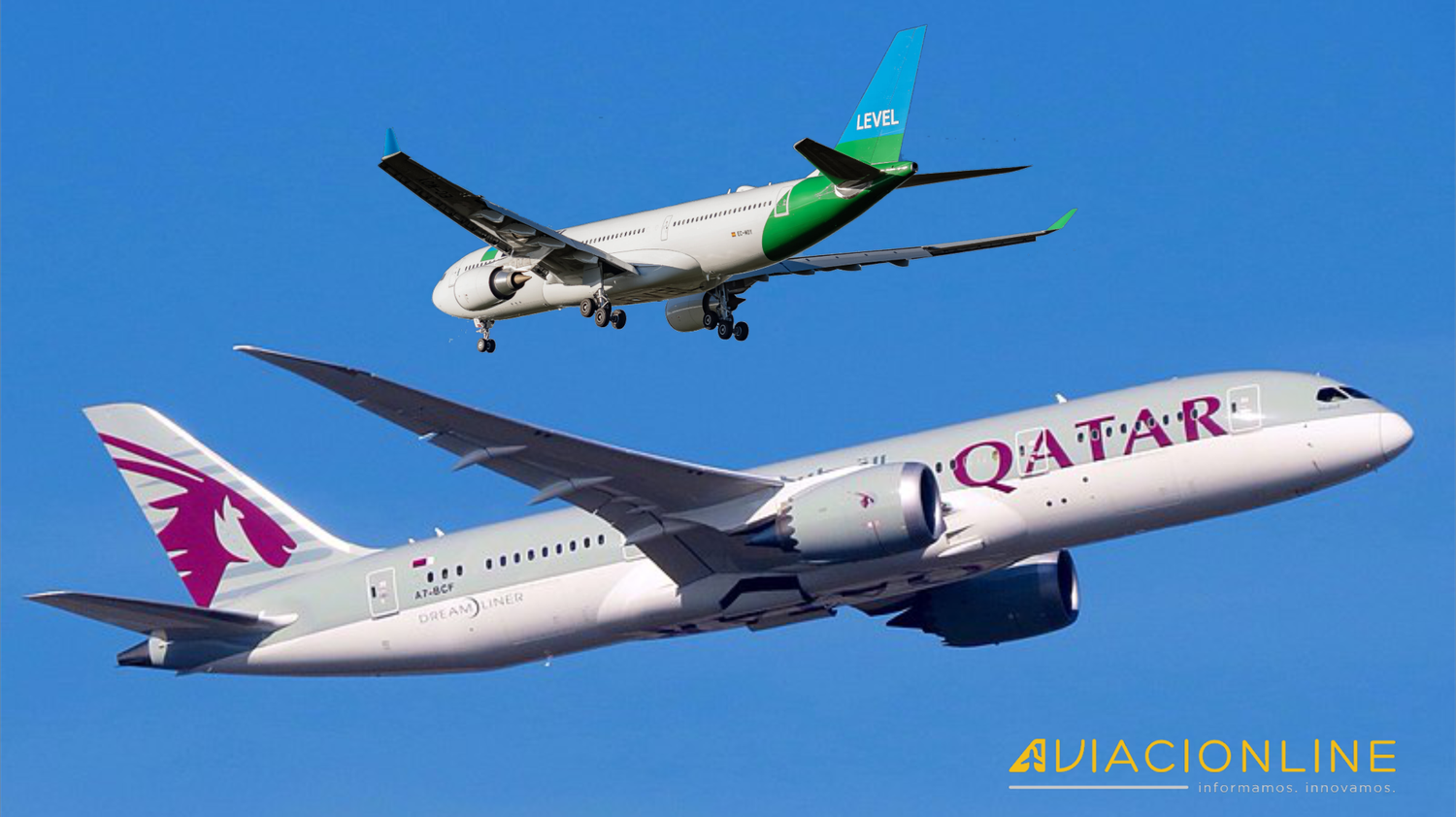 LEVEL y Qatar Airways cierran acuerdo de código compartido en Estados Unidos y Argentina