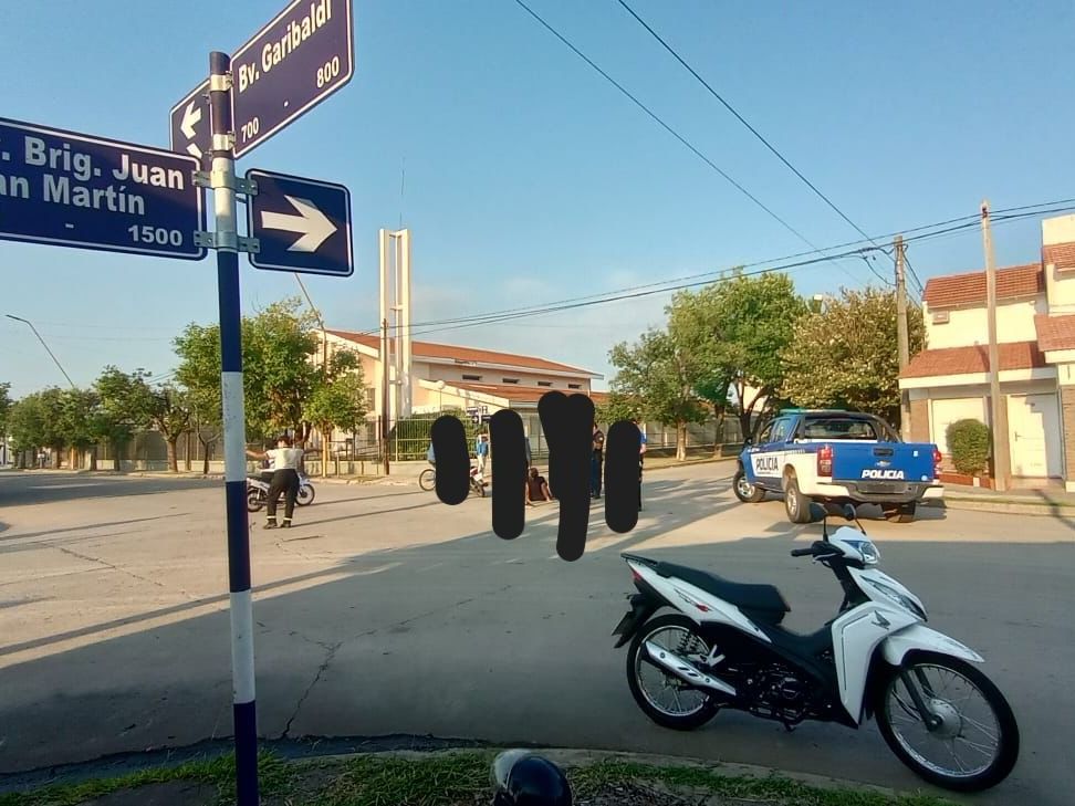 choque entre dos motos