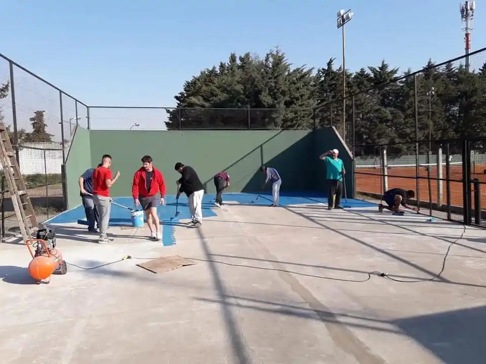 Se realizaron mejoras en la cancha de padel de Gualeguay Central