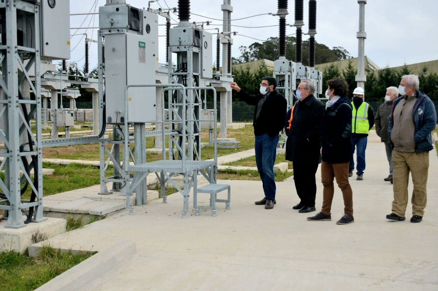 El intendente y autoridades de la Usina recorrieron las obras de la nueva Estación Transformadora