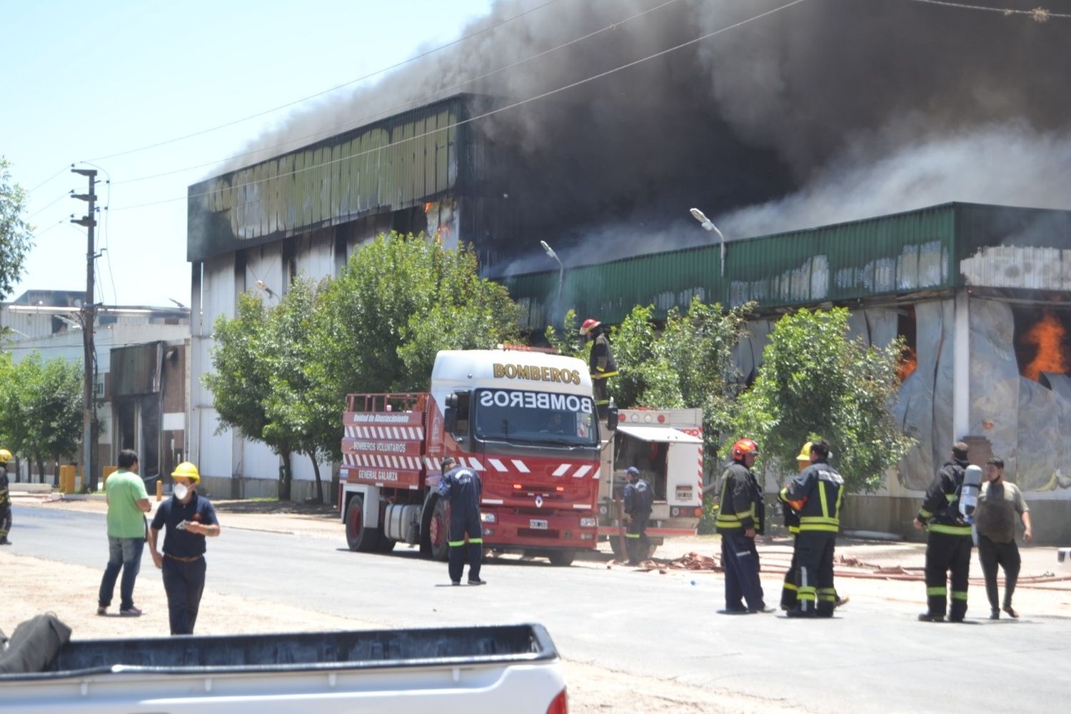 Incendio en Soychú: El municipio presta apoyo