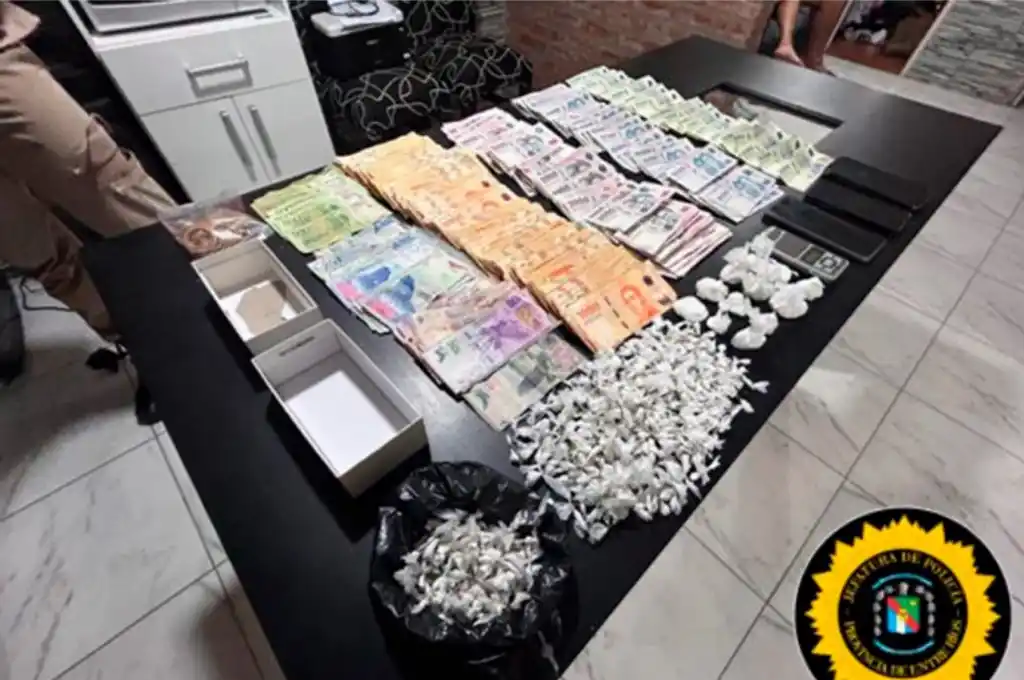 Golpe al narcotráfico en Concepción del Uruguay
Foto: Policía de Entre Ríos