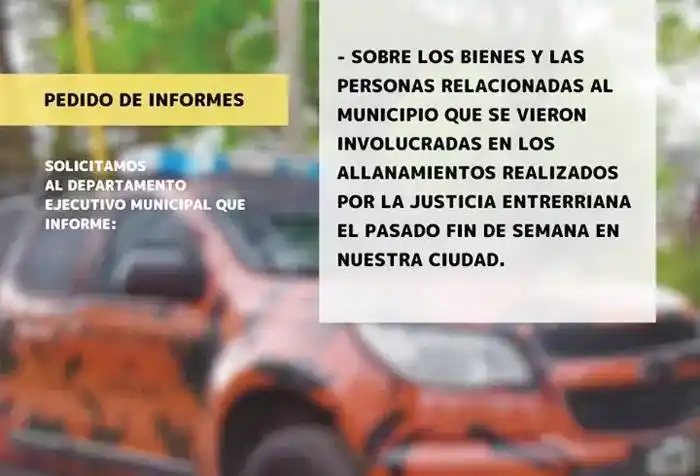 Hechos delictivos y allanamientos que involucran a gente relacionada con el municipio