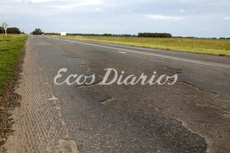 Paralizada la repavimentación de la ruta 228