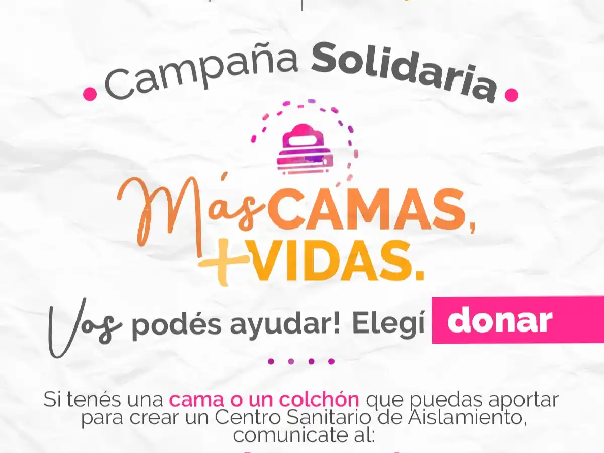 Arroyito: piden camas y colchones para armar un centro sanitario de aislamiento 