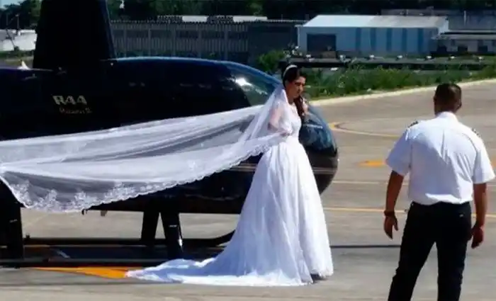 Brasil: una mujer murió al caer el helicóptero en el que iba a su boda