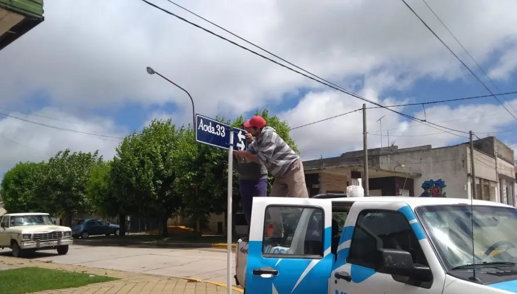 Trabajos de mantenimiento en la vía pública