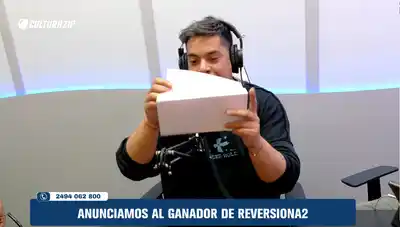 Manu González Acosta anunció el ganador en los estudios de El Eco Streaming.