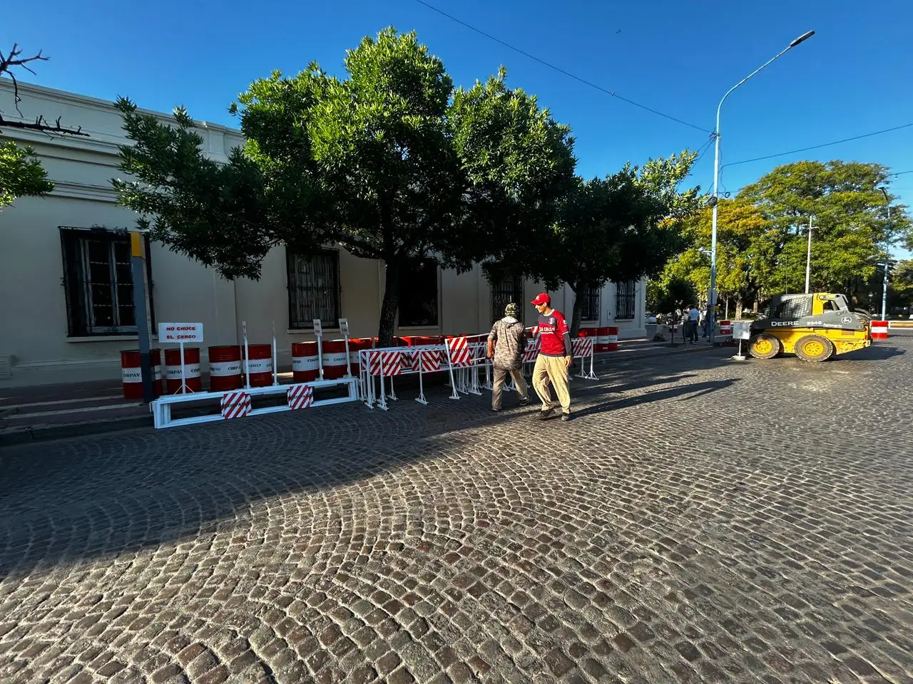 comenzó la obra veredas microcentro rafaela museo historico - 1