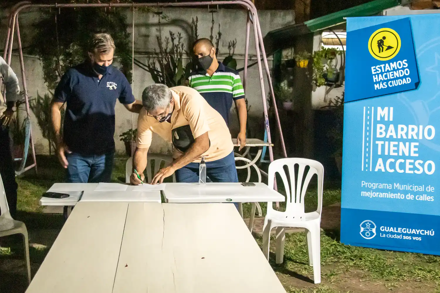 Piaggio firmó un nuevo contrato de obra de pavimentación