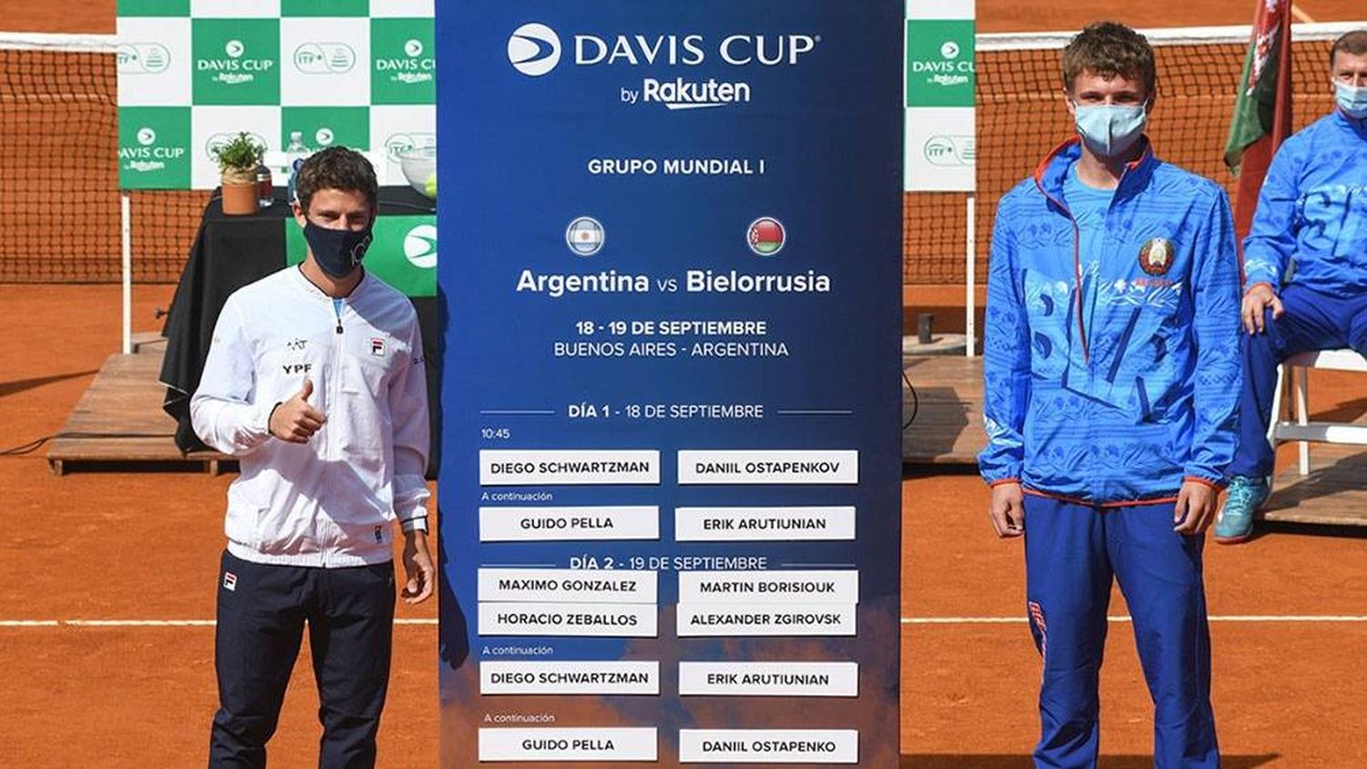 Schwartzman abrirá el sábado la serie de Copa Davis entre Argentina y Bielorrusia