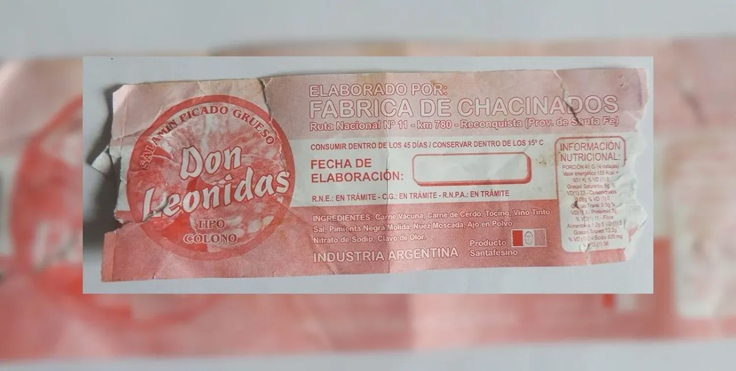 Desde ASSAL emitieron un alerta alimentaria por el salamín picado grueso Don Leónidas. Gentileza