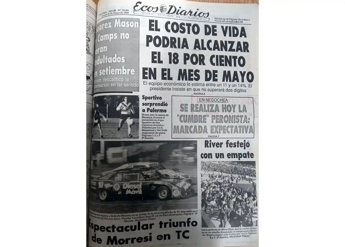 Lunes 21 de mayo de 1990