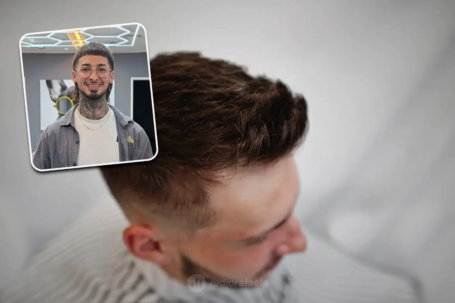 Nahuel Barbey, de Black Barbers RAFAELA | La fiebre mundialista también se vive en las peluquerías, ¿la tendencia llegó a Rafaela?