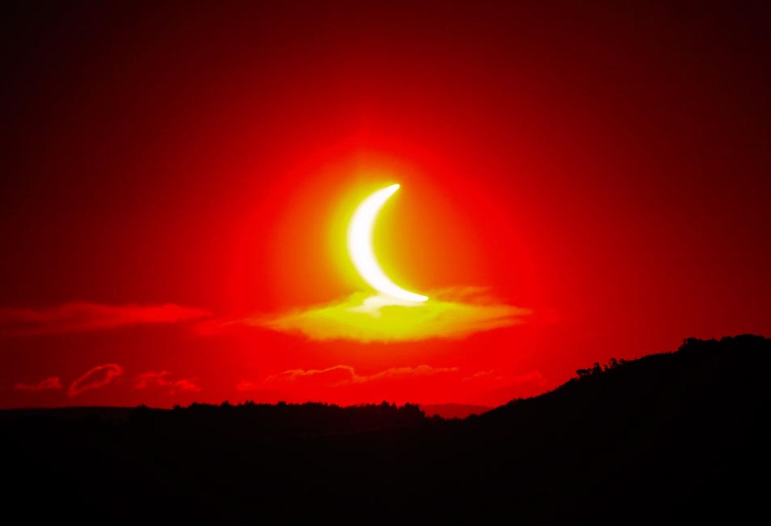 Una multitud se congregó en la cima del Parque para observar el eclipse solar