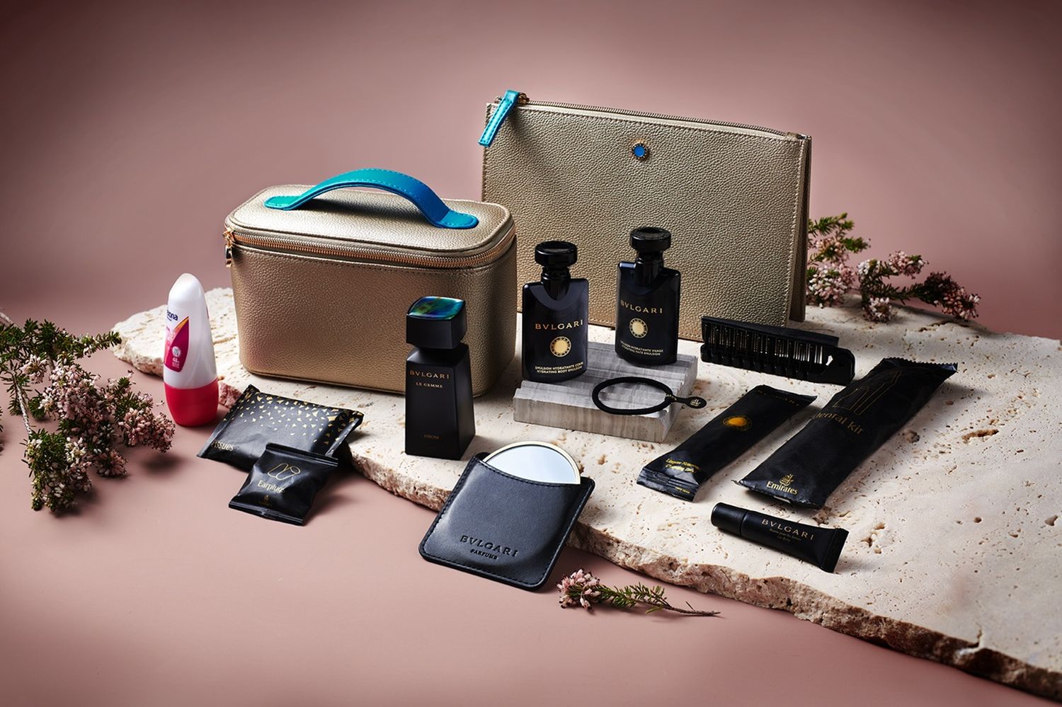 Emirates y Bulgari renuevan sus exclusivos amenity kits para Firts Class y Business Class