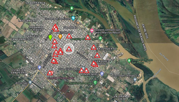 Mapa de baches: las fotos que envían los lectores con los lugares intransitables para pedir que los arreglen