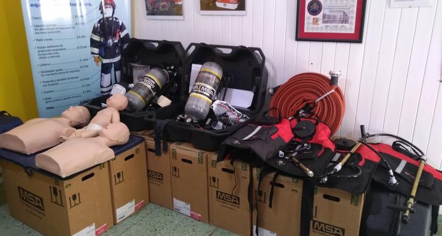 Bomberos Voluntarios presentó su nuevo equipamiento y anunció una semana de actividades por su aniversario