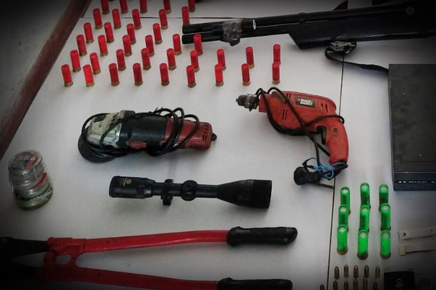 Las herramientas secuestradas en La Tosquera eran las sustraídas a la firma Solmi