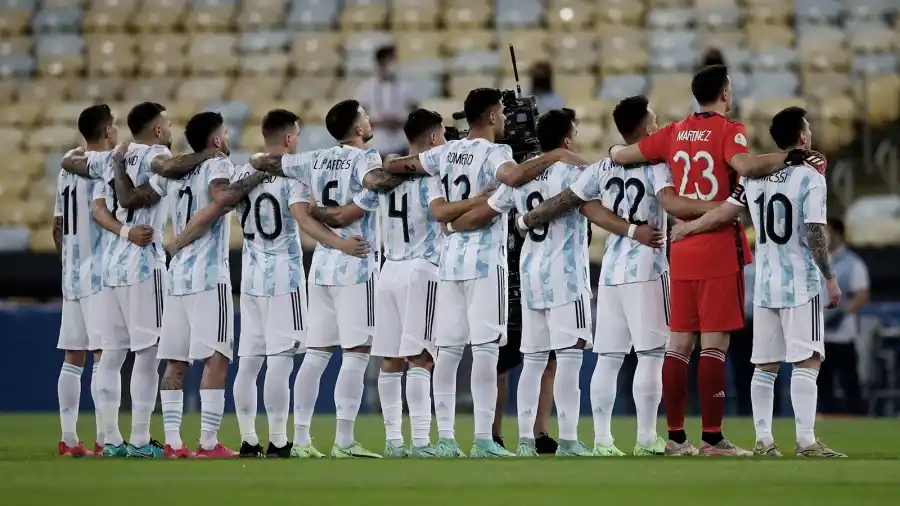 La selección argentina sigue en el top 3 del fútbol mundial.
