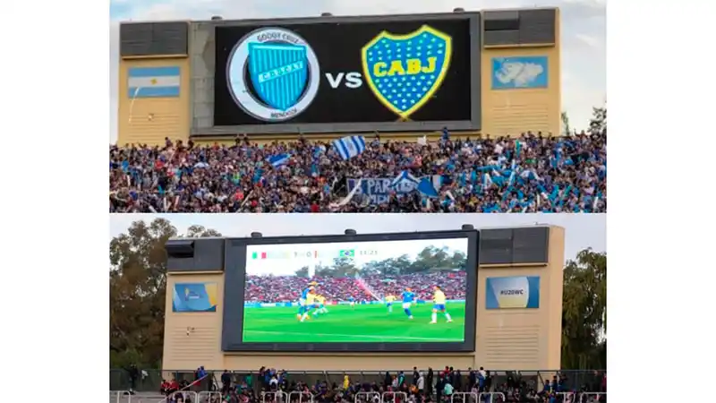 Polémica en el Mundial sub 20: taparon símbolos de Malvinas en el estadio