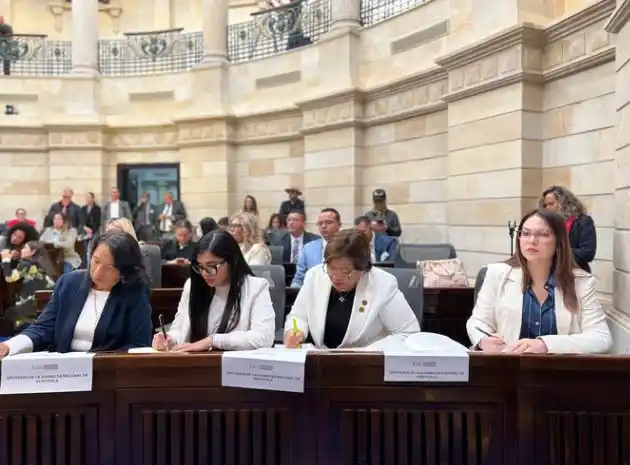 VENEZUELA Y COLOMBIA afianzan relaciones bilaterales: parlamentarios de ambos países reunidos en Bogotá