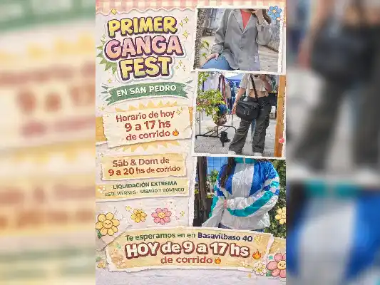 Ganga Fest: liquidación este sábado y domingo con horario extendido