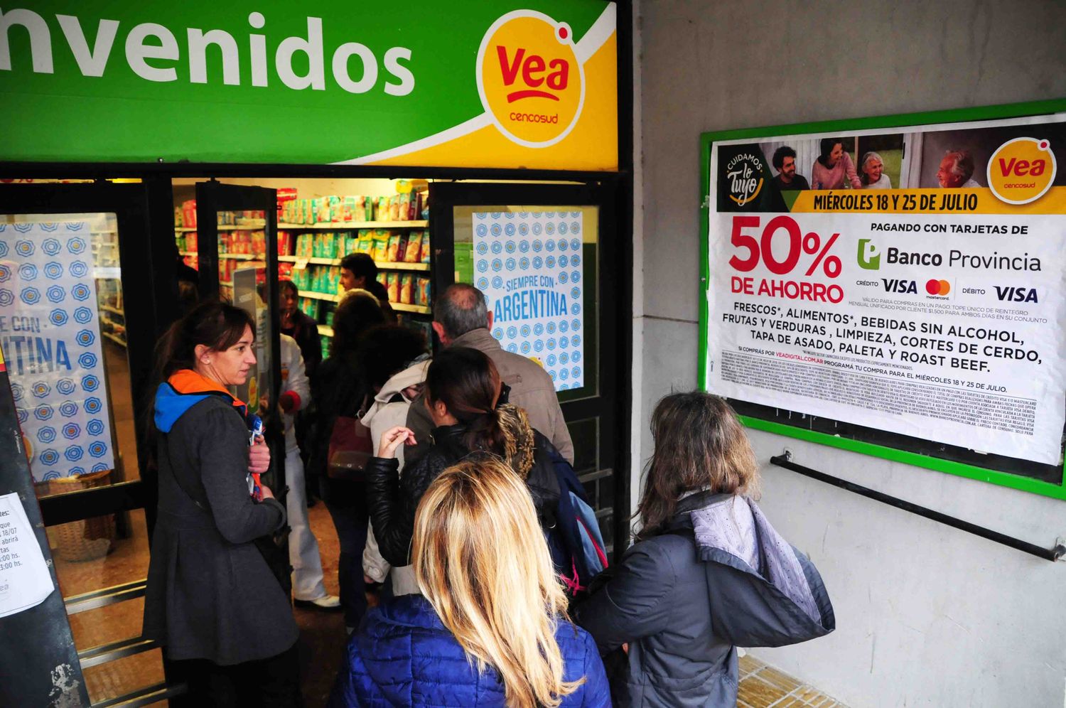 Piden que el descuento en los supermercados sea los dos primeros miércoles del mes
