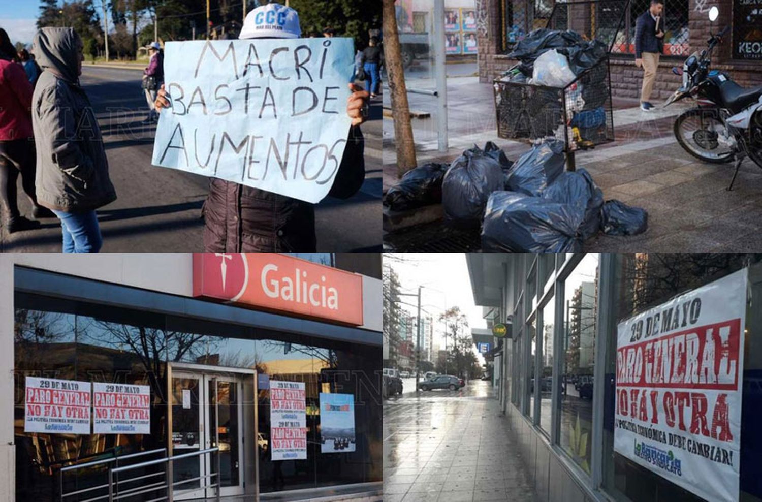 Paro nacional: marchas, cortes, ollas populares y un comunicado de la CGT