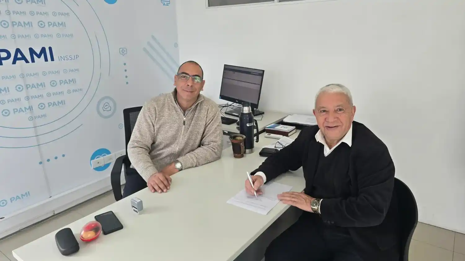 Raúl Escudero brindó detalles de la firma del convenio entre Amemt y PAMI.