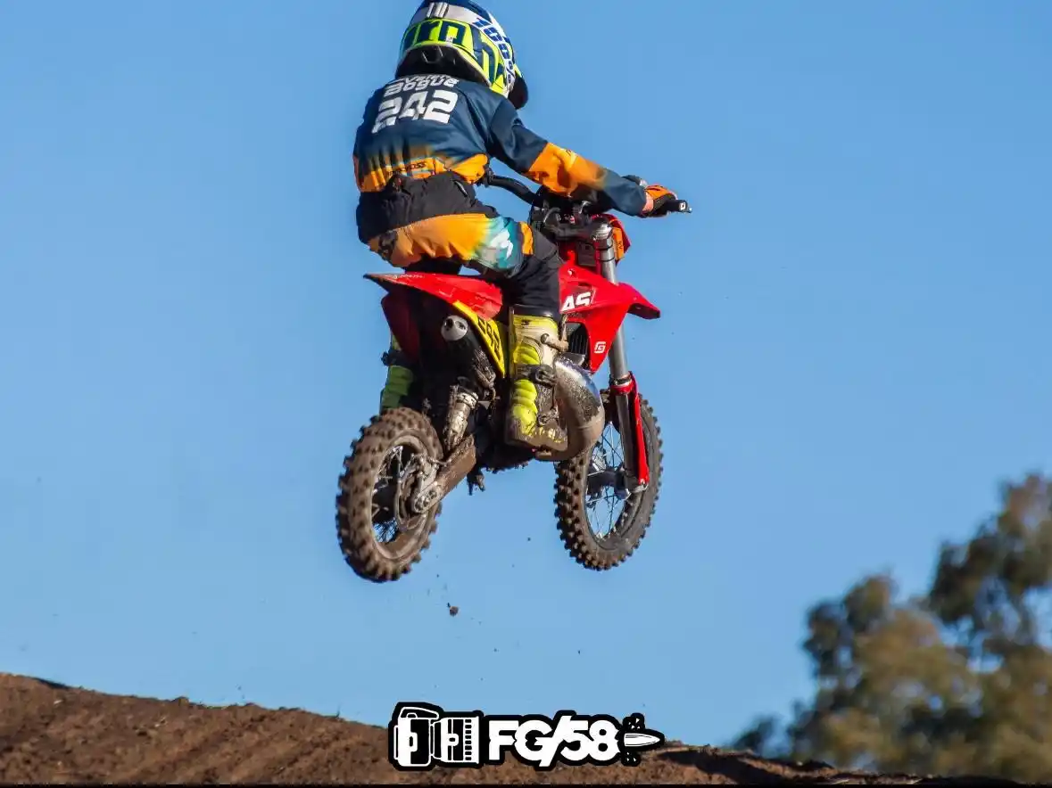 Valentino Bogue, destacado en el Nacional de Motocross en Trenque Lauquen