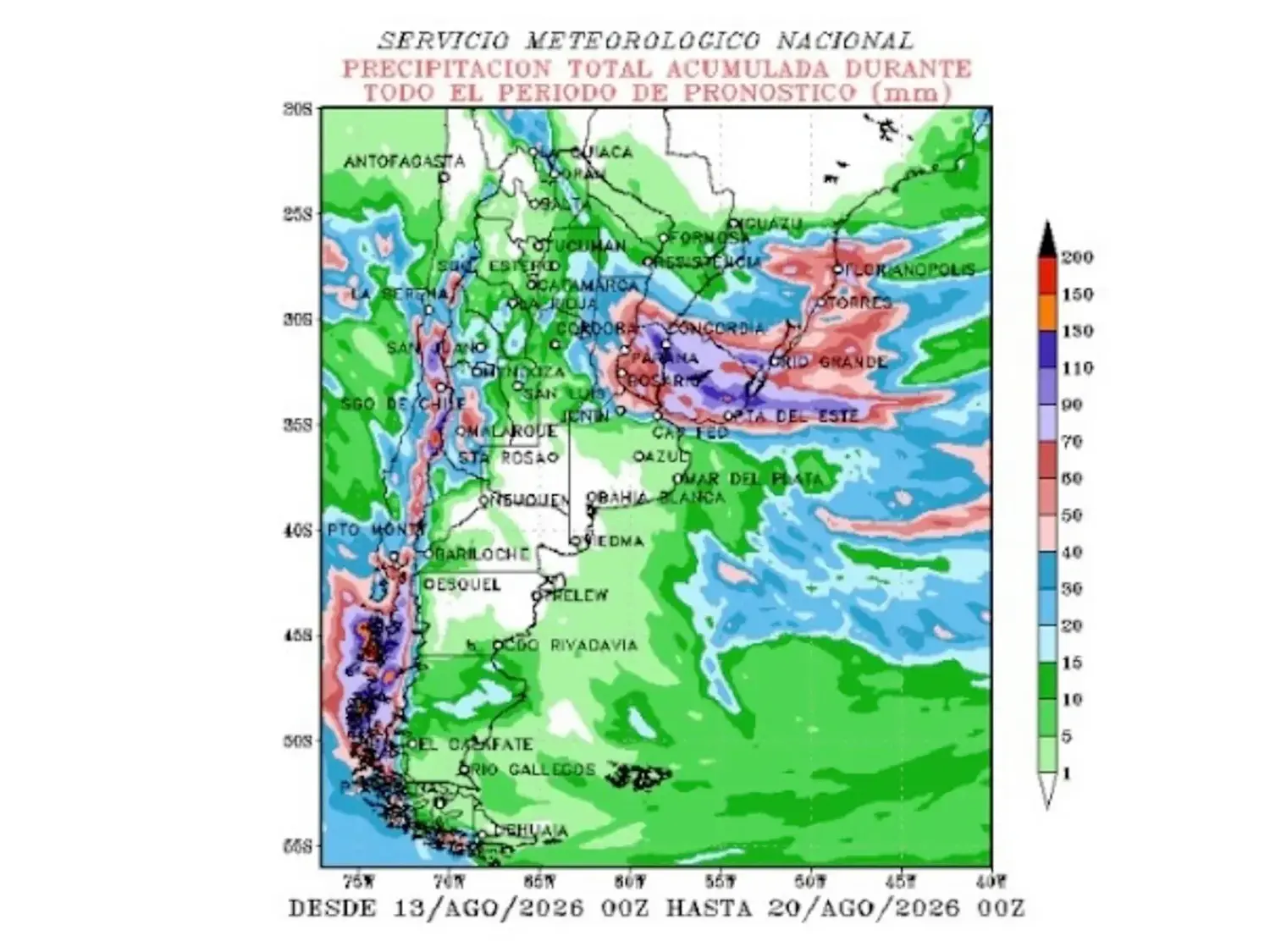 Alerta por fuertes tormentas y crecidas históricas