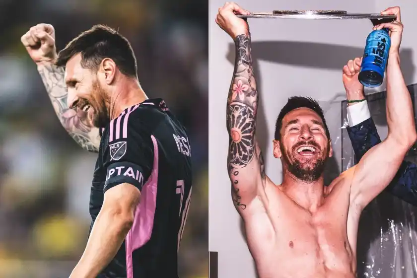 Con doblete incluido, Messi le dio el segundo título de su historia a Inter Miami