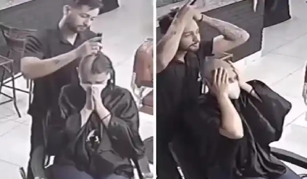 El conmovedor gesto de un peluquero con una paciente de cáncer