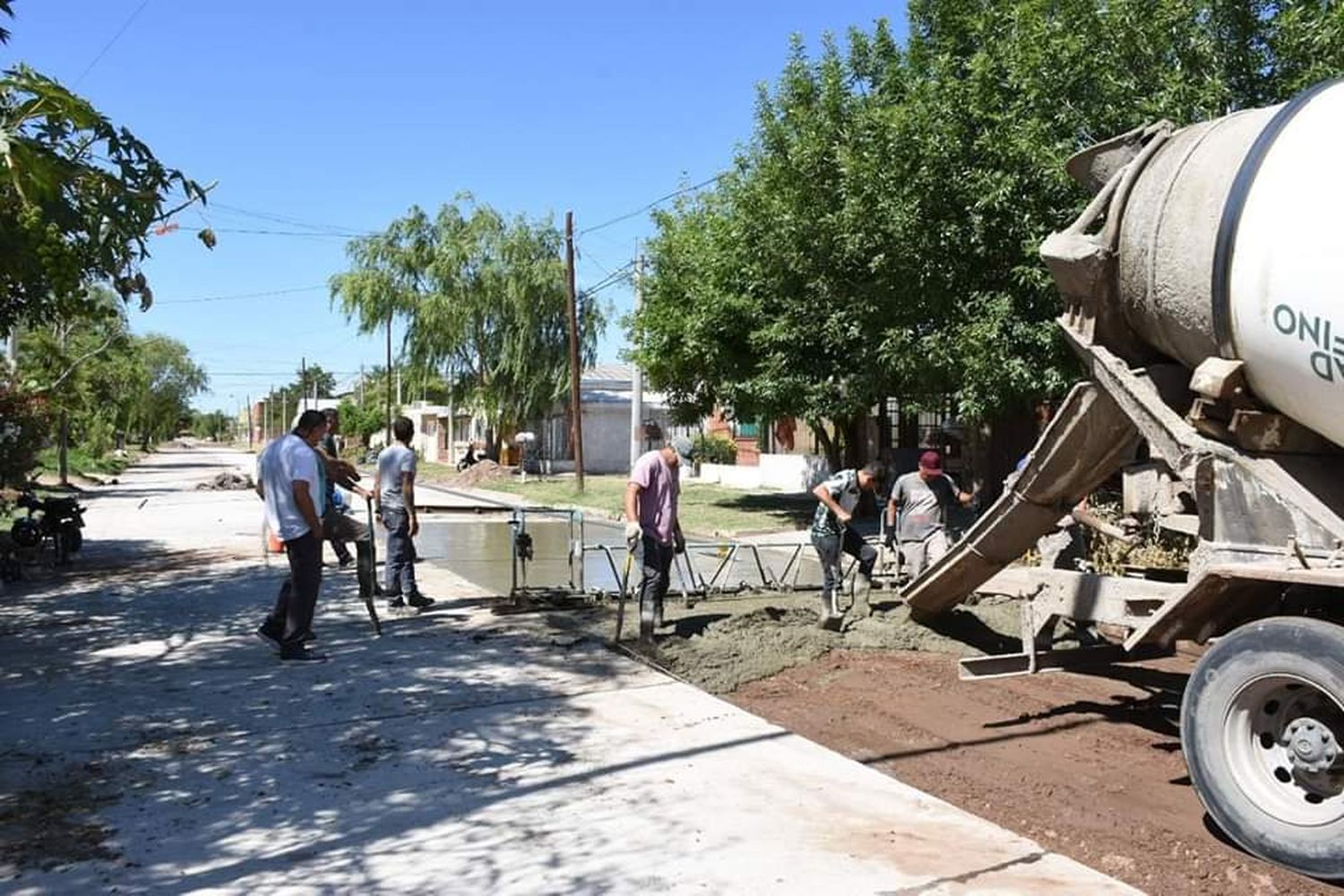 Rufino: se acabó el año, pero las obras siguieron en marcha