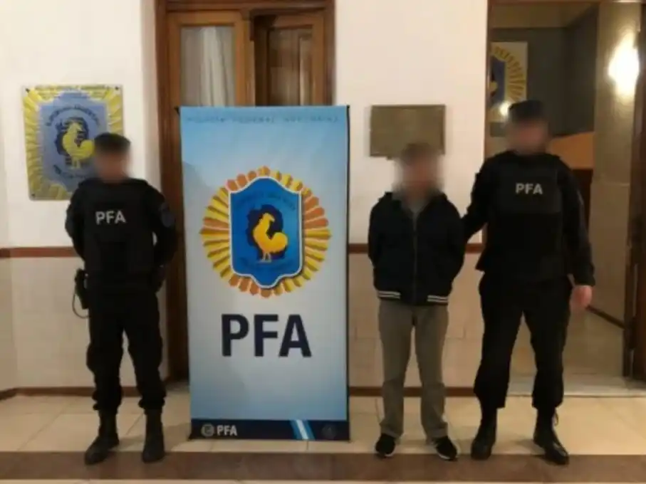 imagen del detenido (Foto: Agencia Noticias Argentinas / PFA)