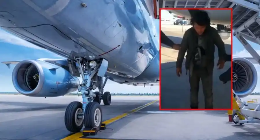 Colado en tren de aterrizaje de un avión llegó vivo a Miami