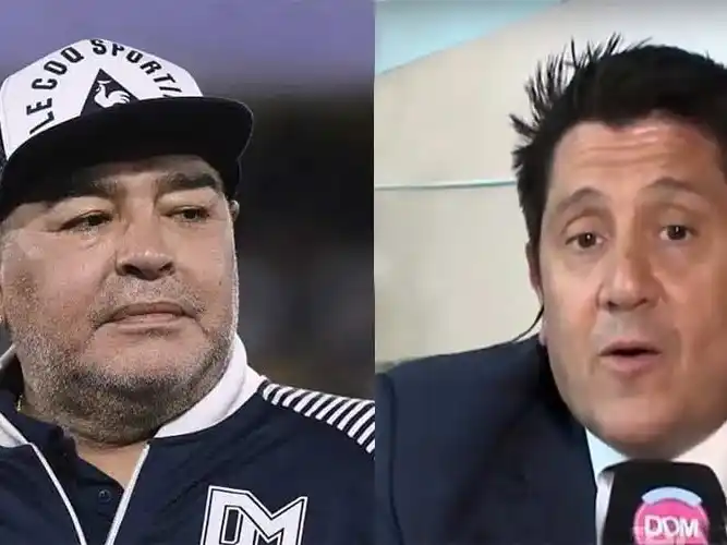 Diego Maradona y Rodolfo Baqué.