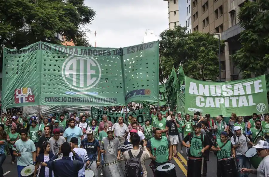 La Asociación Trabajadores del Estado (ATE) convocó a un “paro nacional de 24 horas"